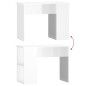 vidaXL Escritorio madera contrachapada blanco brillante 100x55x75 cm vidaXL Escritorio madera contrachapada blanco brillante 100x55x75 cm