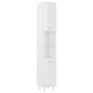 vidaXL Armario de baño madera contrachapada blanco brillo 30x30x179 cm vidaXL Armario de baño madera contrachapada blanco brillo 30x30x179 cm