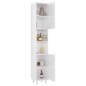 vidaXL Armario de baño madera contrachapada blanco brillo 30x30x179 cm vidaXL Armario de baño madera contrachapada blanco brillo 30x30x179 cm
