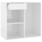 vidaXL Armario de maquillaje madera blanco brillante 80x40x75 cm vidaXL Armario de maquillaje madera blanco brillante 80x40x75 cm