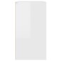 vidaXL Armario de maquillaje madera blanco brillante 80x40x75 cm vidaXL Armario de maquillaje madera blanco brillante 80x40x75 cm