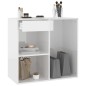 vidaXL Armario de maquillaje madera blanco brillante 80x40x75 cm vidaXL Armario de maquillaje madera blanco brillante 80x40x75 cm