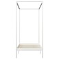 vidaXL Estructura cama con dosel madera maciza pino blanco 90x200 cm