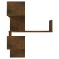 vidaXL Estantería de esquina de pared roble ahumado 40x40x50 cm vidaXL Estantería de esquina de pared roble ahumado 40x40x50 cm