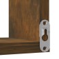 vidaXL Estantería de esquina de pared roble ahumado 40x40x50 cm vidaXL Estantería de esquina de pared roble ahumado 40x40x50 cm