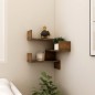 vidaXL Estantería de esquina de pared roble ahumado 40x40x50 cm vidaXL Estantería de esquina de pared roble ahumado 40x40x50 cm