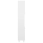 vidaXL Armario de baño madera contrachapada blanco brillo 30x30x179 cm vidaXL Armario de baño madera contrachapada blanco brillo 30x30x179 cm