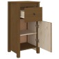 vidaXL Aparador de madera maciza de pino marrón miel 40x35x80 cm vidaXL Aparador de madera maciza de pino marrón miel 40x35x80 cm