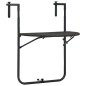 vidaXL Mesa balcón colgante plástico aspecto ratán marrón 60x64x83,5cm vidaXL Mesa balcón colgante plástico aspecto ratán marrón 60x64x83,5cm