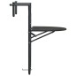 vidaXL Mesa balcón colgante plástico aspecto ratán marrón 60x64x83,5cm vidaXL Mesa balcón colgante plástico aspecto ratán marrón 60x64x83,5cm