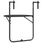 vidaXL Mesa balcón colgante plástico aspecto ratán marrón 60x64x83,5cm vidaXL Mesa balcón colgante plástico aspecto ratán marrón 60x64x83,5cm