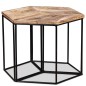 vidaXL Mesa de centro de madera maciza de mango 56x48x40 cm vidaXL Mesa de centro de madera maciza de mango 56x48x40 cm