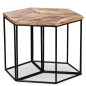 vidaXL Mesa de centro de madera maciza de mango 56x48x40 cm vidaXL Mesa de centro de madera maciza de mango 56x48x40 cm