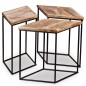 vidaXL Mesa de centro de madera maciza de mango 56x48x40 cm vidaXL Mesa de centro de madera maciza de mango 56x48x40 cm