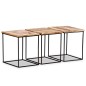 vidaXL Mesa de centro de madera maciza de mango 56x48x40 cm vidaXL Mesa de centro de madera maciza de mango 56x48x40 cm