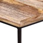 vidaXL Mesa de centro de madera maciza de mango 56x48x40 cm vidaXL Mesa de centro de madera maciza de mango 56x48x40 cm