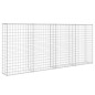vidaXL Muro de gaviones con cubiertas acero galvanizado 200x20x85 cm