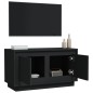 vidaXL Mueble para TV madera contrachapada negro 80x35x45 cm vidaXL Mueble para TV madera contrachapada negro 80x35x45 cm
