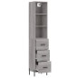 vidaXL Aparador alto madera contrachapada gris Sonoma 34,5x34x180 cm vidaXL Aparador alto madera contrachapada gris Sonoma 34,5x34x180 cm
