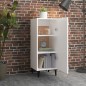 vidaXL Aparador de madera contrachapada blanco 34,5x34x90 cm