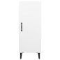 vidaXL Aparador de madera contrachapada blanco 34,5x34x90 cm