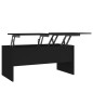 vidaXL Mesa de centro madera contrachapada negra 102x50,5x46,5 cm vidaXL Mesa de centro madera contrachapada negra 102x50,5x46,5 cm