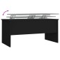 vidaXL Mesa de centro madera contrachapada negra 102x50,5x46,5 cm vidaXL Mesa de centro madera contrachapada negra 102x50,5x46,5 cm