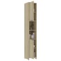 vidaXL Armario de baño madera contrachapada color roble 30x30x183,5 cm vidaXL Armario de baño madera contrachapada color roble 30x30x183,5 cm