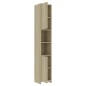 vidaXL Armario de baño madera contrachapada color roble 30x30x183,5 cm vidaXL Armario de baño madera contrachapada color roble 30x30x183,5 cm