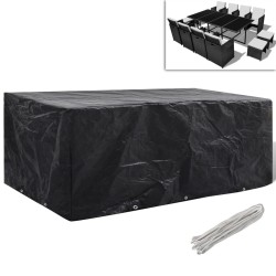 vidaXL Cubierta para muebles de jardín 8 ojales 229x113x73 cm