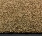vidaXL Felpudo lavable marrón 90x150 cm vidaXL Felpudo lavable marrón 90x150 cm