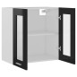 vidaXL Armario colgante cocina contrachapada negro brillo 60x31x60 cm vidaXL Armario colgante cocina contrachapada negro brillo 60x31x60 cm