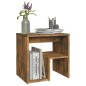 vidaXL Mesita de noche madera contrachapada roble ahumado 40x30x40 cm vidaXL Mesita de noche madera contrachapada roble ahumado 40x30x40 cm