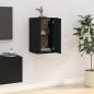 vidaXL Mueble para TV de pared negro 40x34,5x60 cm