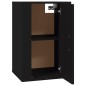vidaXL Mueble para TV de pared negro 40x34,5x60 cm
