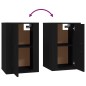 vidaXL Mueble para TV de pared negro 40x34,5x60 cm