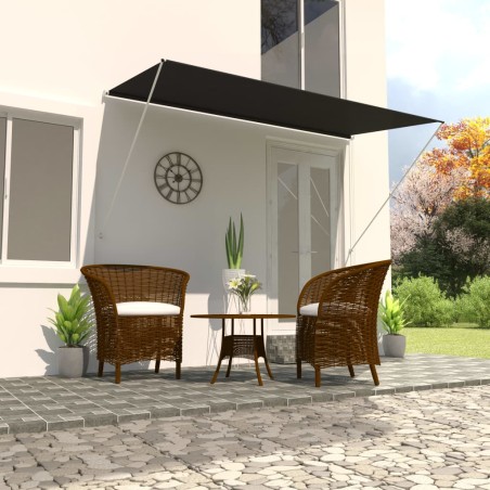 vidaXL Toldo retráctil 350x150 cm gris antracita