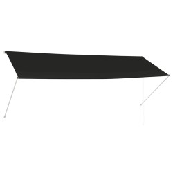 vidaXL Toldo retráctil 350x150 cm gris antracita