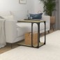 vidaXL Mesa auxiliar madera contrachapada roble Sonoma 50x35x52 cm vidaXL Mesa auxiliar madera contrachapada roble Sonoma 50x35x52 cm