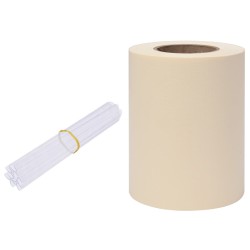 vidaXL Panel de valla de PVC crema 70x0,19 m 