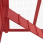 vidaXL Gallinero con ponedero madera maciza abeto rojo y blanco
