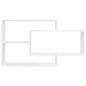 vidaXL Estantes de pared de madera contrachapada blanco 104x20x58,5 cm vidaXL Estantes de pared de madera contrachapada blanco 104x20x58,5 cm