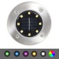 vidaXL Lámparas solares de suelo 8 unidades luces LED color RGB vidaXL Lámparas solares de suelo 8 unidades luces LED color RGB