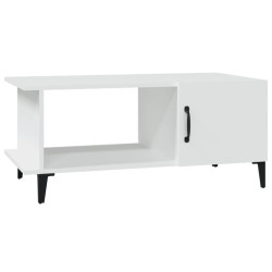 vidaXL Mesa de centro madera contrachapada blanco 90x50x40 cm