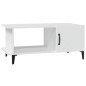 vidaXL Mesa de centro madera contrachapada blanco 90x50x40 cm vidaXL Mesa de centro madera contrachapada blanco 90x50x40 cm