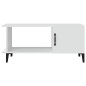 vidaXL Mesa de centro madera contrachapada blanco 90x50x40 cm vidaXL Mesa de centro madera contrachapada blanco 90x50x40 cm