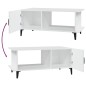 vidaXL Mesa de centro madera contrachapada blanco 90x50x40 cm vidaXL Mesa de centro madera contrachapada blanco 90x50x40 cm