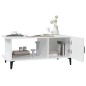vidaXL Mesa de centro madera contrachapada blanco 90x50x40 cm vidaXL Mesa de centro madera contrachapada blanco 90x50x40 cm