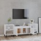 vidaXL Mueble para TV madera contrachapada blanco brillo 160x35x55 cm vidaXL Mueble para TV madera contrachapada blanco brillo 160x35x55 cm