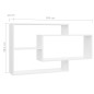 vidaXL Estantes de pared de madera contrachapada blanco 104x20x58,5 cm vidaXL Estantes de pared de madera contrachapada blanco 104x20x58,5 cm